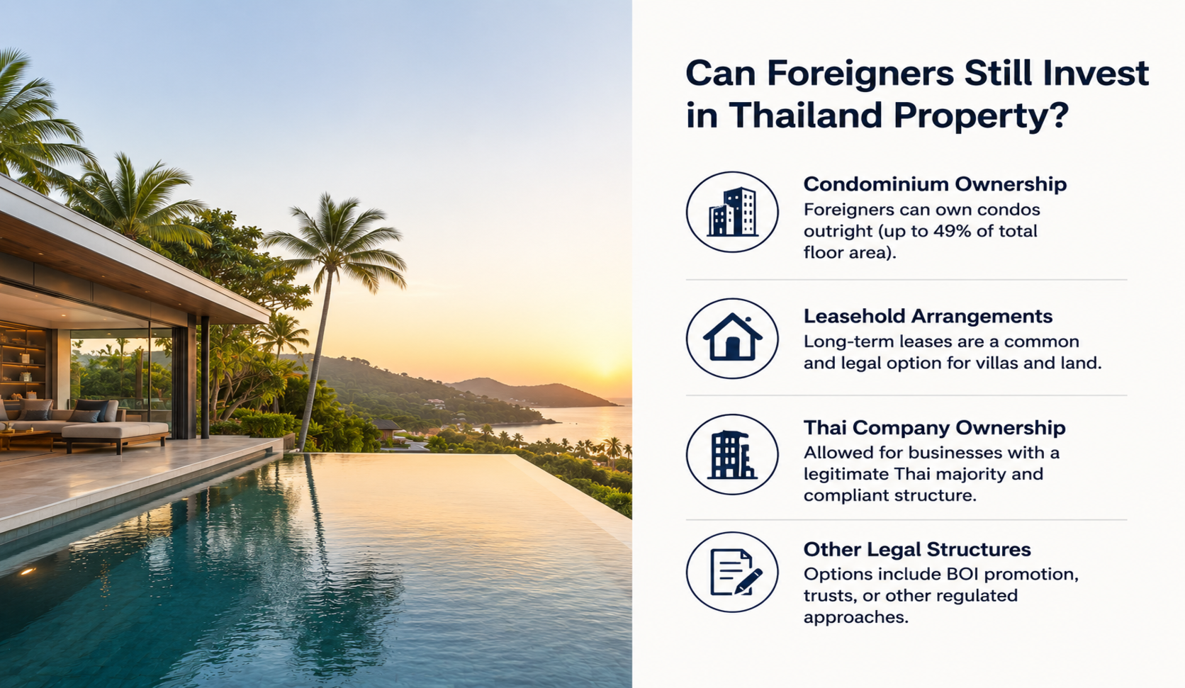 Can foreigners own property in thailand