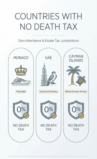 Countries with no death tax