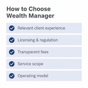 choosing a wealth manager checklist