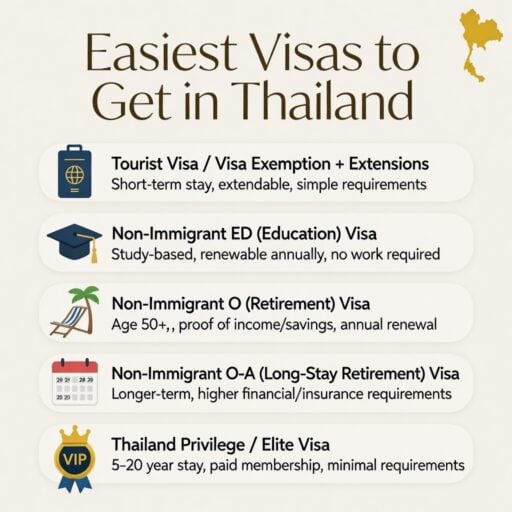 Easiest Thailand Visas to Obtain