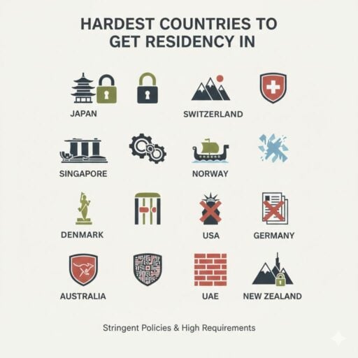 Hardest Countries to Get Residency In