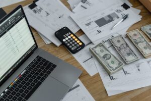 money with calculator