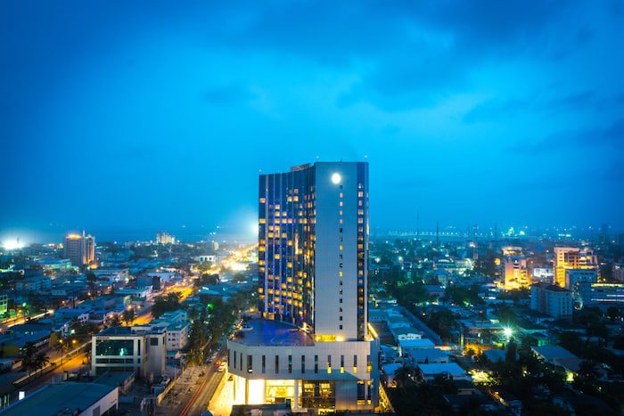 Victoria Island, Lagos, Nigeria at Night