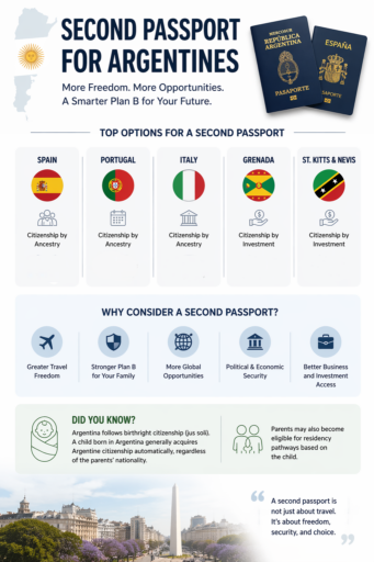 SECOND PASSPORT FOR ARGENTINES