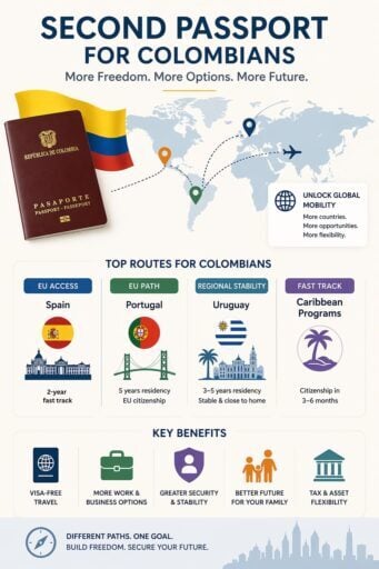 SECOND PASSPORT FOR COLOMBIA