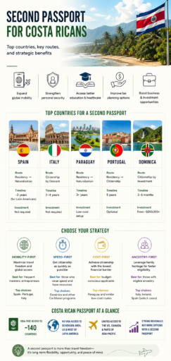 Second Passport for Costa Ricans