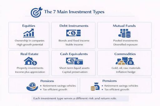 7 main investment types