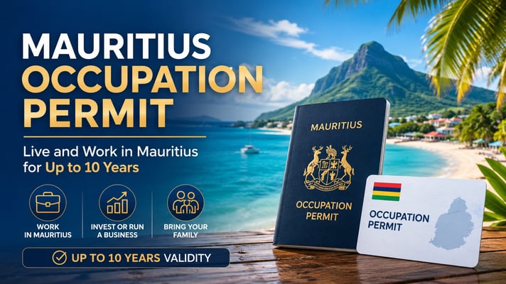 MAURITIUS OCCUPATION PERMIT.