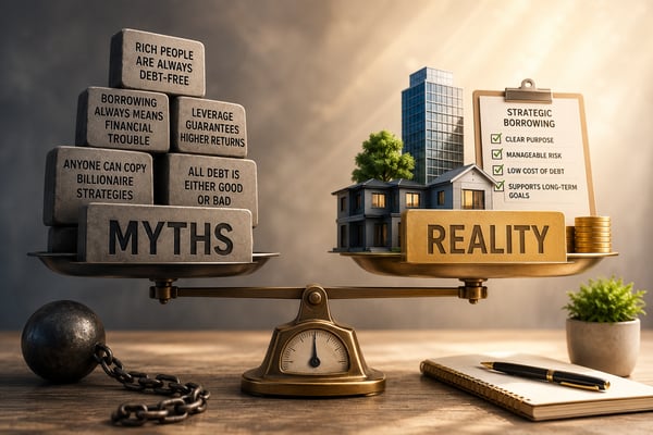Misconceptions about rich people in debt