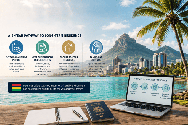 PERMANENT RESIDENCY IN MAURITIUS AFTER OCCUPATION PERMIT
