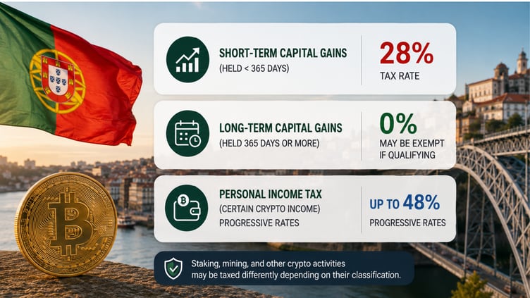 PORTUGAL CRYPTO TAXES