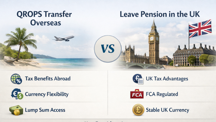 QROPS VS LEAVING PENSION IN THE UK