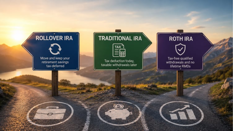 ROLLOVER IRA VS TRADITIONAL IRA VS ROTH IRA