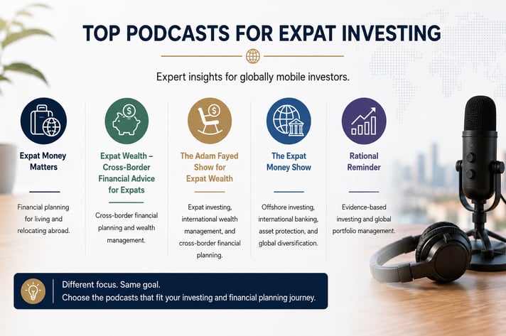 Top podcasts for investing for expats