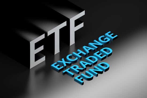 financial term abbreviation etf standing exchange traded fund arranged isometric style 3d illustration 105589 2301