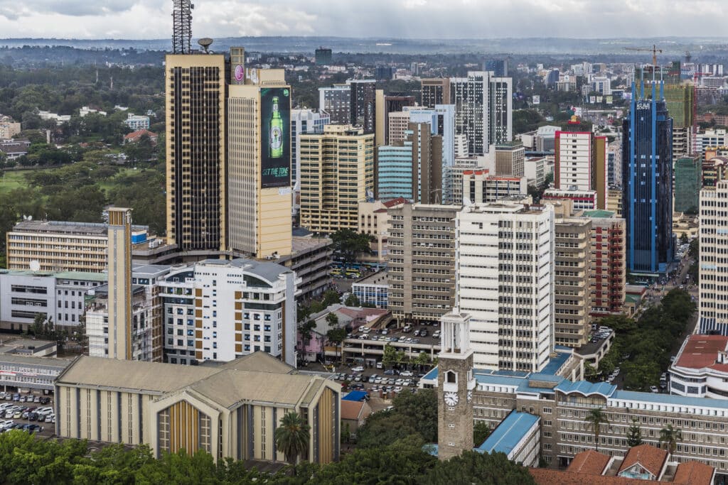 Nairobi City centre including Basilica