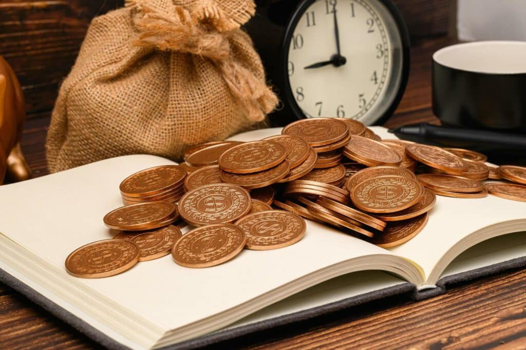 business finance and saving money investment money coin stack free photo 1 1