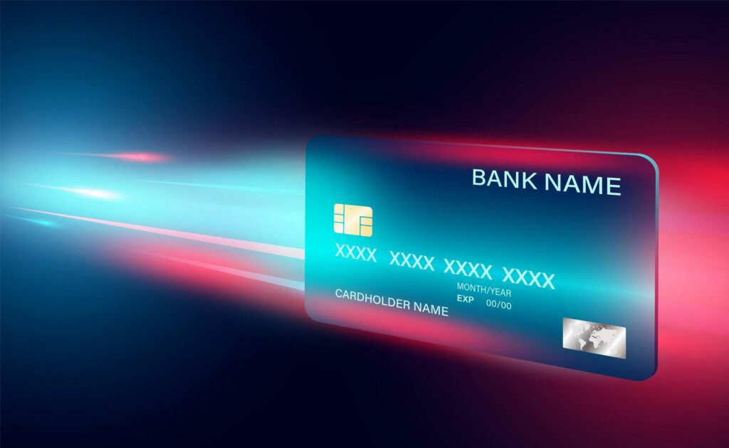 credit card online payment concept banner free vector