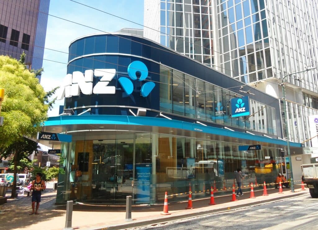 ANZ Bank Tower entrance Lambton Quay Wellington 2015