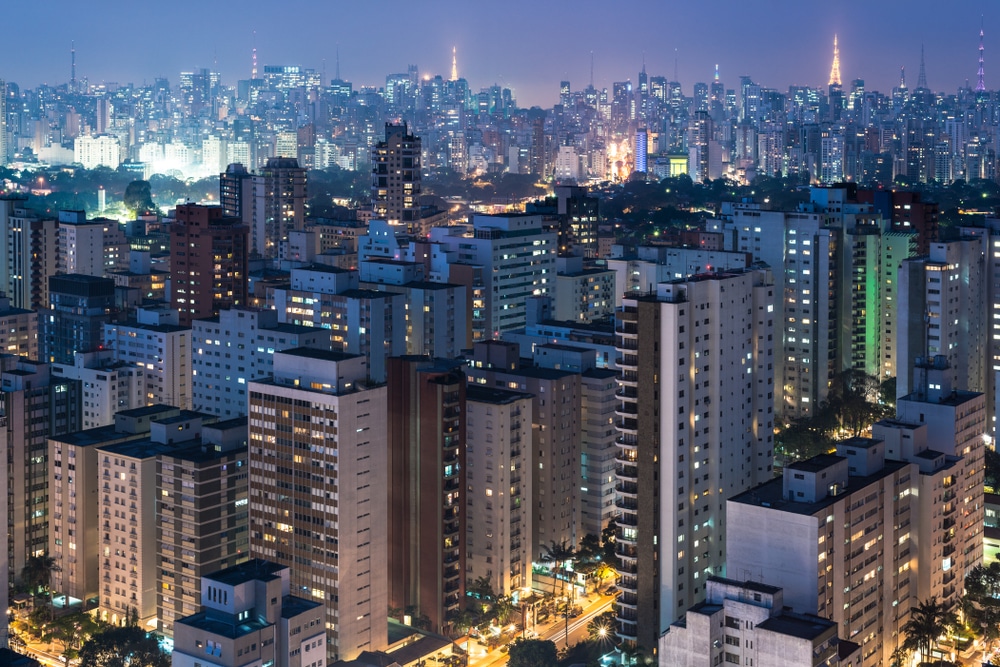 Skyline of Sao Paulo at dusk 318298