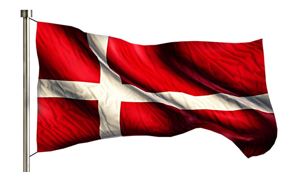 retiring in denmark flag