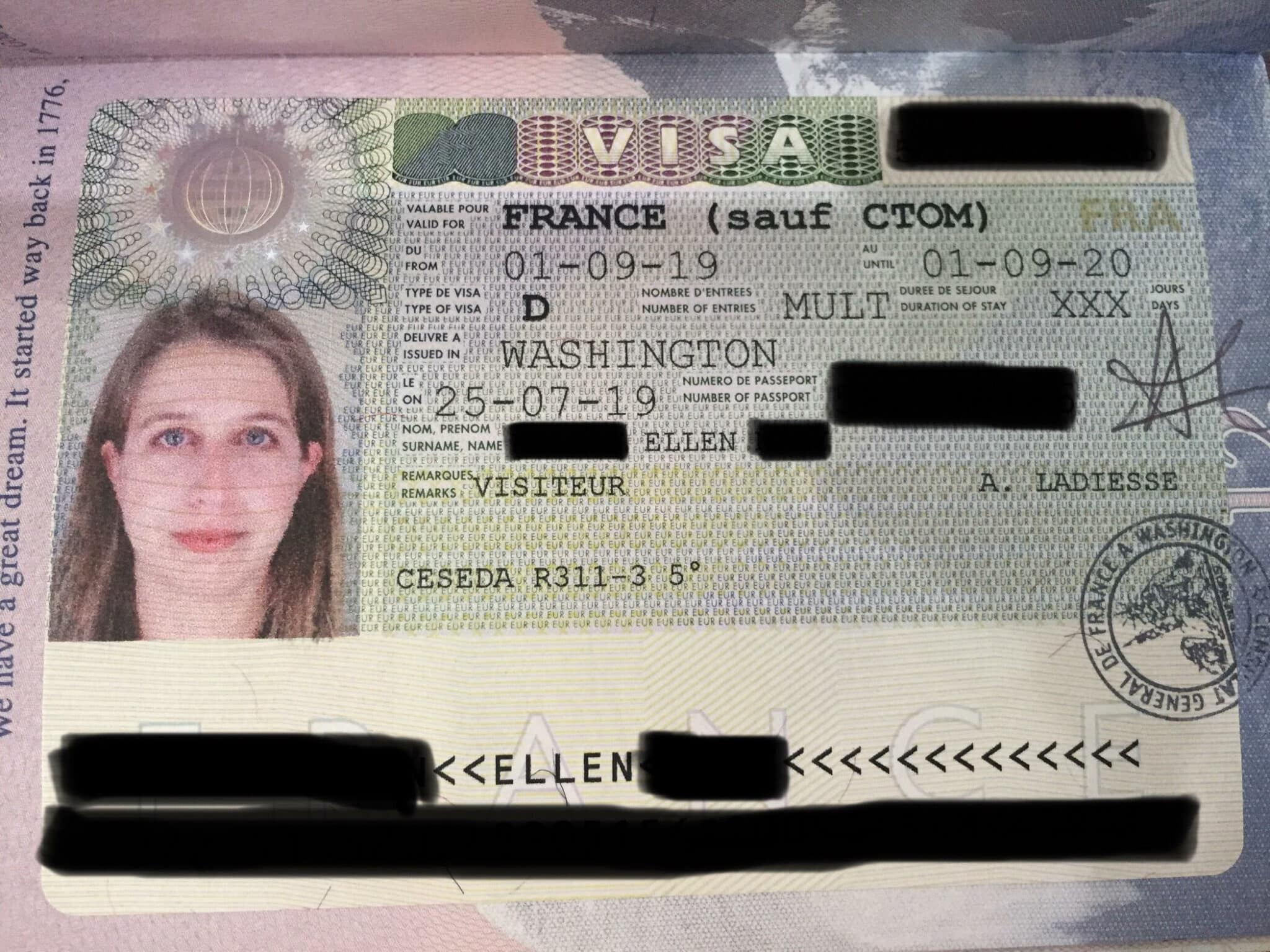 prolongation visa type c france