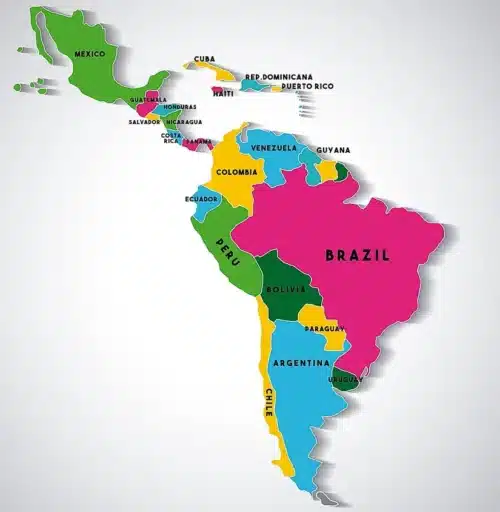 Hapi App LatAm map