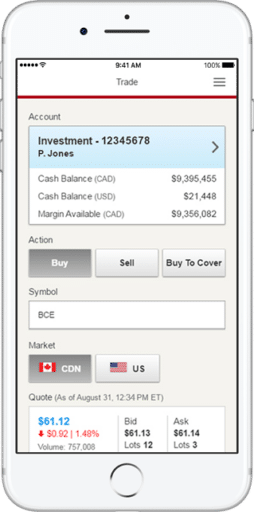 CIBC Investor's Edge mobile wealth app