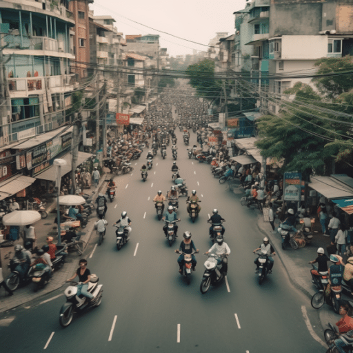 20592 a city of Hanoi city with crowded of people riding 12283fd5 e8ad 4afe aa19 80a8f6f3e838