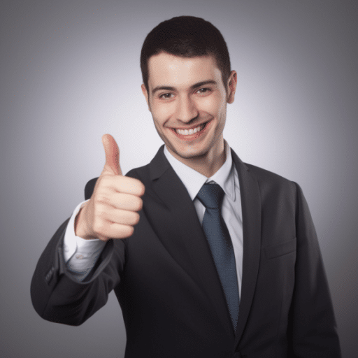 20671 a businessman with smiling face and his thumb up. 181d6f72 0928 4f7d 871b 2e374b7b33ff