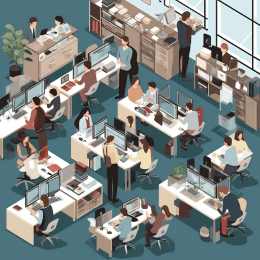21219 crowded people are working in the office. eb04ae4f 982e 40ec 8f17 a8610859ee52