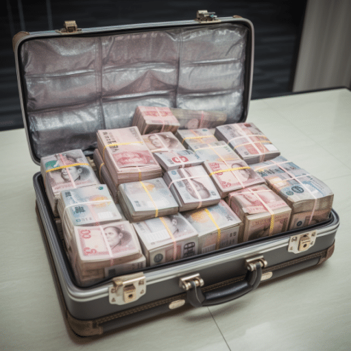 22695 a lot of Chinese Yuan RMB is in the luggage. cf24db42 dfd9 48c7 bfb8 aff4bd309b3d