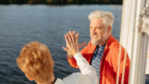 expat family on a yacht