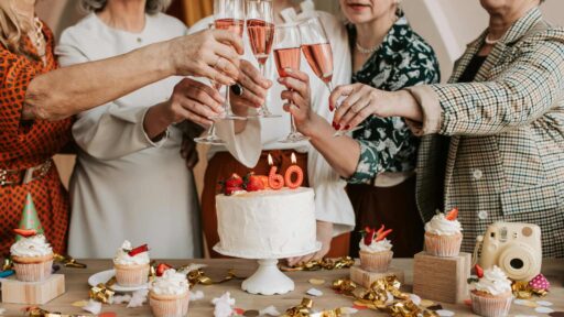 retirees celebrating birthday