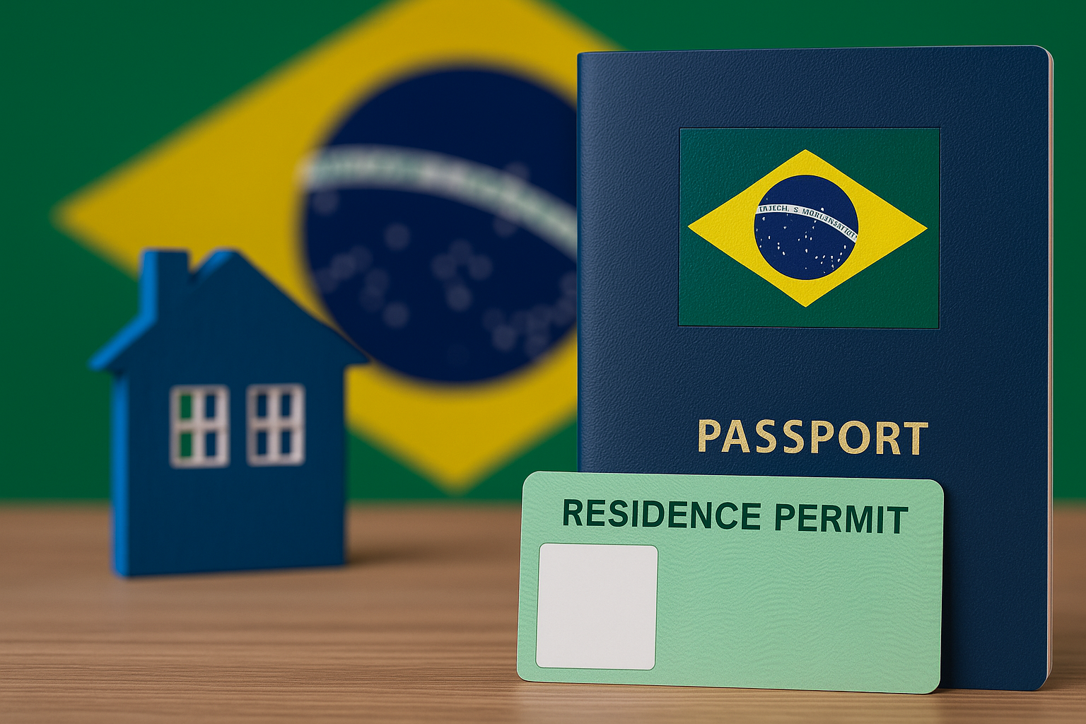 how to get residency in brazil