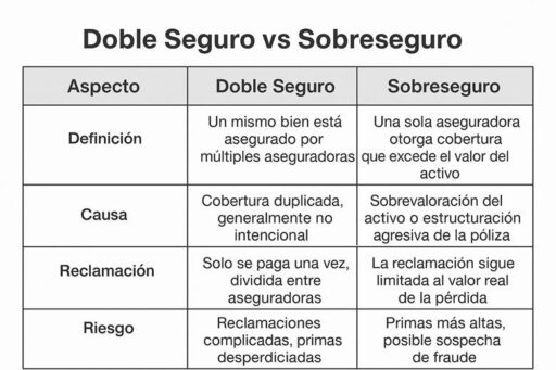 Doble Seguro vs Sobreseguro