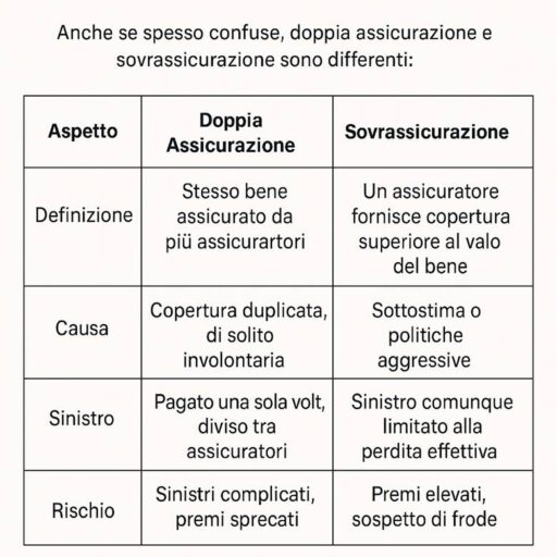 Doppia Assicurazione vs Sovrassicurazione
