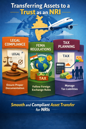 How do I transfer assets to a trust as an NRI?
