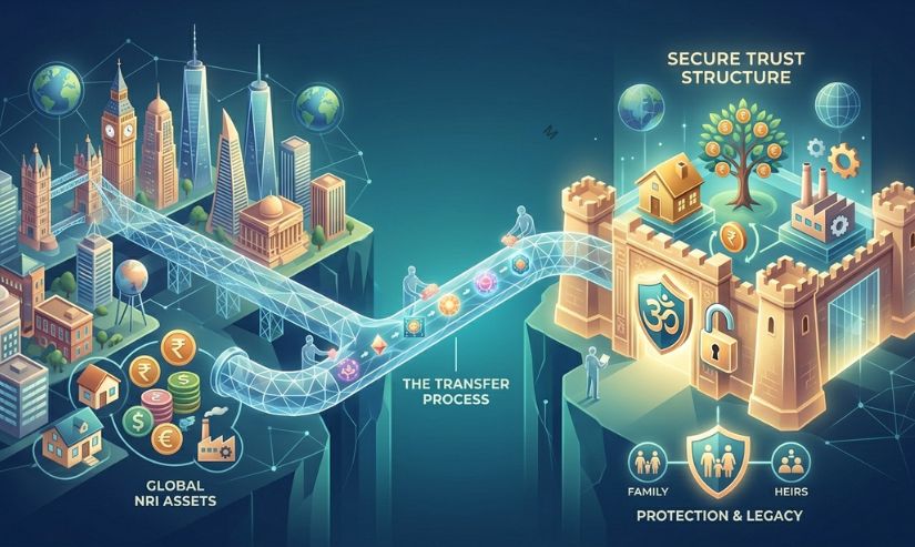How do I transfer assets to a trust as an NRI?